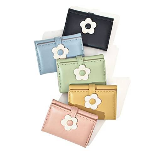 Chic Pu Wallet for Girls Stylish Compact Purse Organizer Floral Design for School and Everyday Use Lightweight2