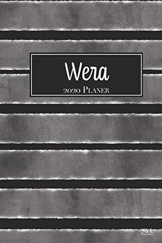Wera 2020 Planer: A5 Minimalistischer Kalender Terminplaner Jahreskalender Terminkalender Taschenkalender mit Wochenübersicht