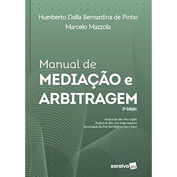 Capa do livro Manual de mediação e arbitragem