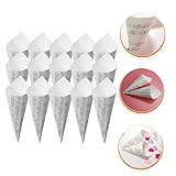 PartyKindom 50 Stück Mini Papierblütenkegel aus Kraftpapier mit Notenmuster Kleine Blumenhalter...