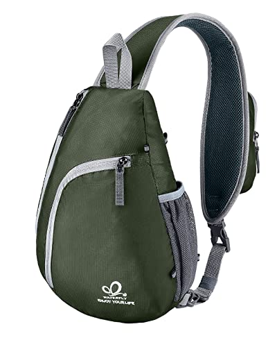 Waterfly Zaino Monospalla Uomo Piccolo Borsa