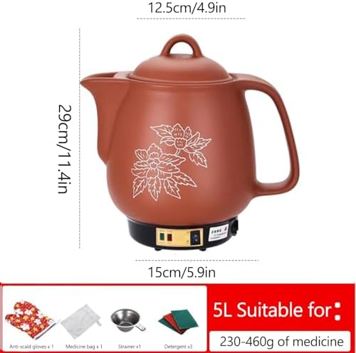Olla Eléctrica de Medicina China Automática, Cacerola de Arcilla 5L miniatura 3