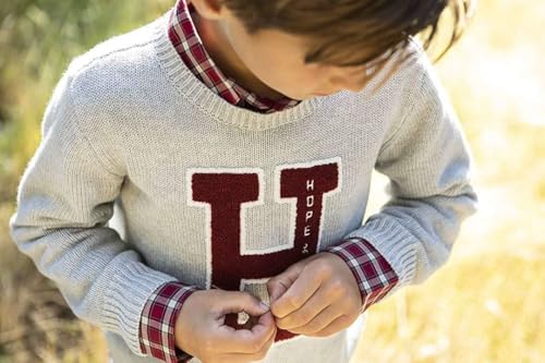 Image of Hope & Henry Boys' Long Sleeve Crew Neck Pullover Sweater