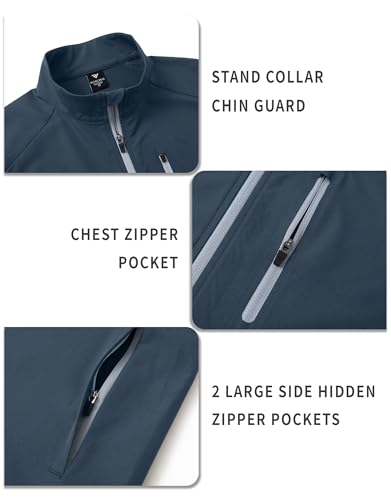 M MAELREG Mens Vests Outerwear Windproof Lightweight Softshell Vests Zip Pockets Sports Sleeveless Jacket Golf Vests for Men4