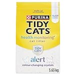 Tidy Cats Tidy Care Alert Cat Litter, Non-Clumping Silica Crystals - 3.63 kg Bag