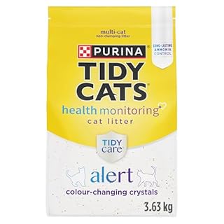 Tidy Cats Tidy Care Alert Cat Litter, Non-Clumping Silica Crystals - 3.63 kg Bag