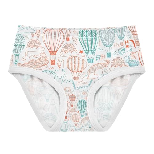 Colorful Hot Air Balloons Toddler Girls's Underwear 2T 202c1215