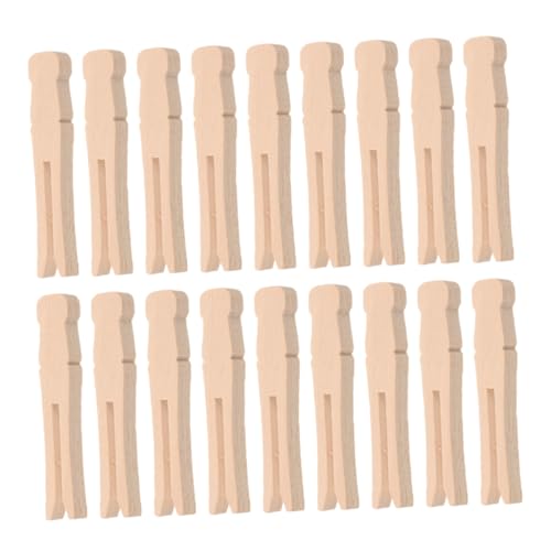 DIKACA Pinzas De Madera Clásicas 100 Unidades para Ropa y Colchas Estilo Vintage