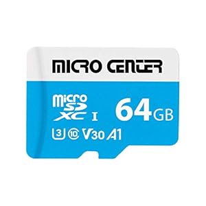 Micro Center Premium 64GB microSDXC Card, Nintendo-Switch Compatible Memory Card, UHS-I C10 U3 V30 4K UHD Video A1 Micro SD Card with Adapter (64GB)