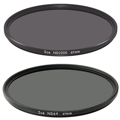 ICE 67mm Set ND1000 & ND64 Filter Neutral Density ND 1000 67 64 6 & 10 Stop Optical Glass