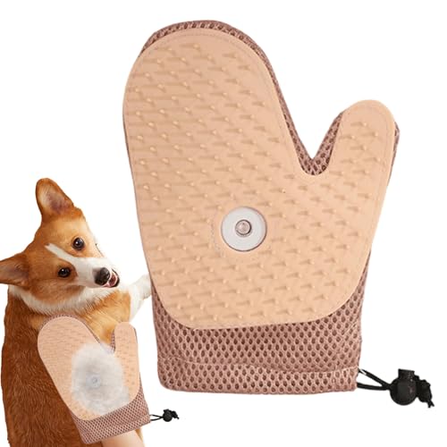 Händler für Haustierpflege – Bürstenhandschuhe für die Pflege von Hunden mit 260 Tipps | Massageschuhe mit verbessertem Fingerdesign | Haarentfernungshandschuhe für mehr