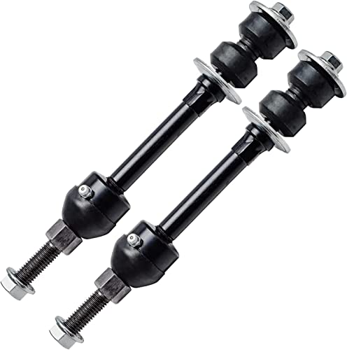 Image of Detroit Axle - Front Shock Absorbers for 2002-2008 Dodge Ram 1500 Replacement 2003 2004 2005 2006 2007, 2 Complete Shock Absorbers 2 Sway Bar Links