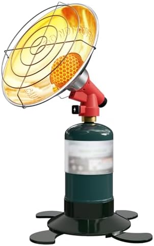 Mini propane tank heater that will change your winter experience 4 Fervidus Propane Heater for Camping, 6500BTU Single Tank Top Portable Propane Radiant Heater with Control Valve, Small Gas Tank Holder (Fuel not included)