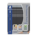 Staedtler The Premium Pencil Norica HB2 Black Barrel Wood Pencils - 72 Pack
