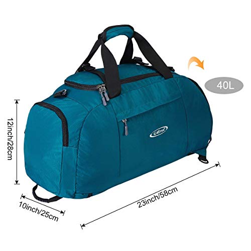 G4Free 40L 3-Way Duffle Backpack Gym Bag for Men Women Sports Duffel Bag with Shoe Compartment Travel Backpack Luggage