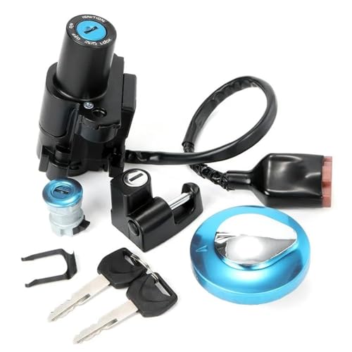 Kit de cerradura para asiento de moto CB400 y tapón de combustible con 2 llaves