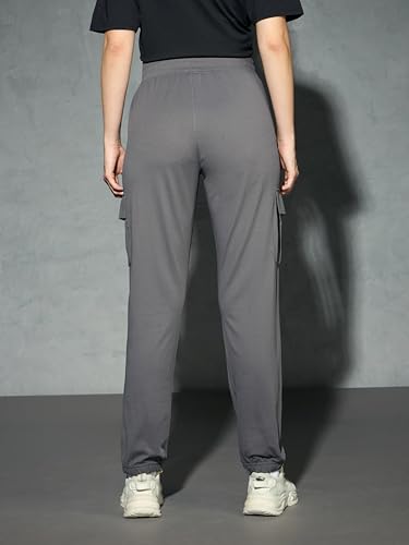 Image of Women's Polyester Regular Fit 4 Pocket Solid Cargo with SPF50+, 2 Way Stretch, UV Protection for Activewear, Regular Use