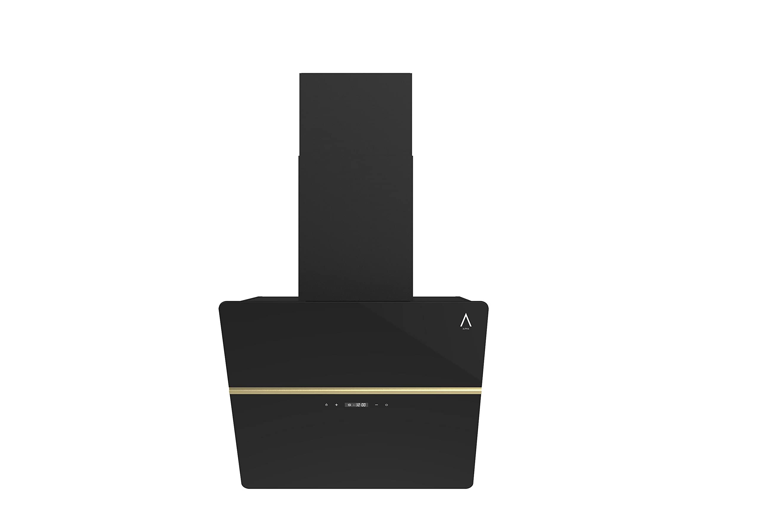 ALPHA Campana decorativa GEA ELITE PRO apertura Motorizada, Cristal Negro