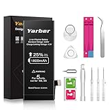 Battery for iPhone 5, Yarber 0 Cycle Li-ion High Capacity Replacement Battery for iPhone 5 with Complete Repair Tool Kit Adhesive Strips
