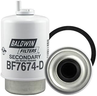 Baldwin Fuel/Water Separator Filter with Drain Secondary fits John Deere fits Caterpillar fits Challenger fits Gehl fits Massey Ferguson fits Coe fits Wix fits Fram fits Fleetguard fits Baldwin