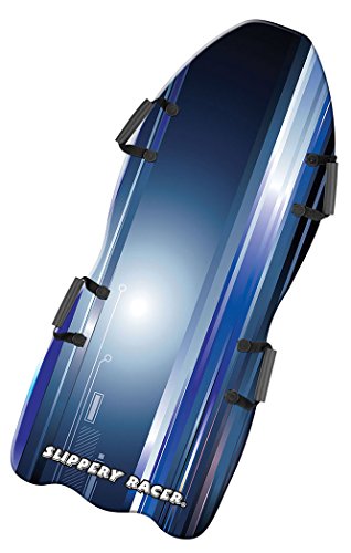 Slippery Racer Downhill Falcon 49" Foam Toboggan Snow Sled, Midnight Hologram