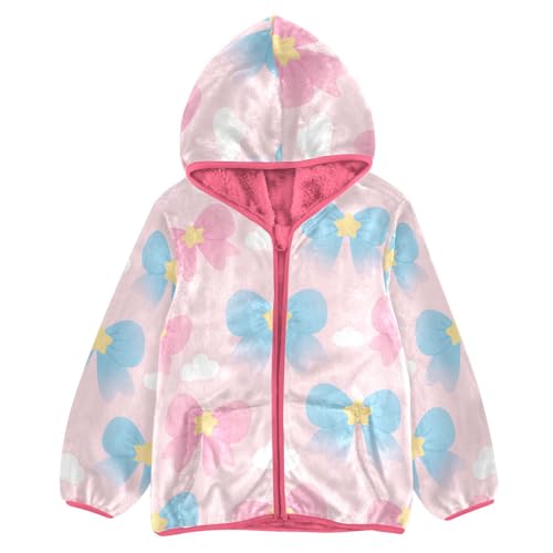 GuoChe Cute Bow Sherpa Jacket