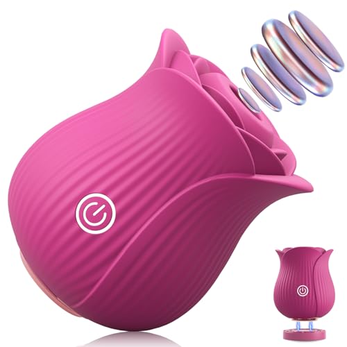 Rose Sucking Vibrator for Women Soft Petal Design Waterproof
