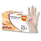 guantes latex industrial  GUANTES DE VINILO SIN POLVO Talla M 10Cajas+100u pack (1000u).Indicado para uso sanitario, industrial y alimentario.Libre de latex.