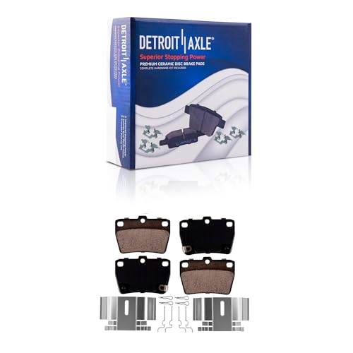 Image of Detroit Axle - Brake Pads for 2004 2005 Toyota RAV4, Front and Rear Ceramic Brake Pads w /Hardware Replacement