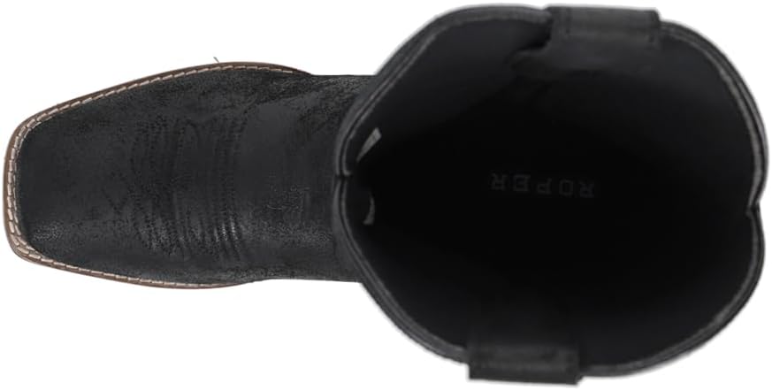 Roper Women's Monterey Western Boot, Black 1, 10.5 - Image 4