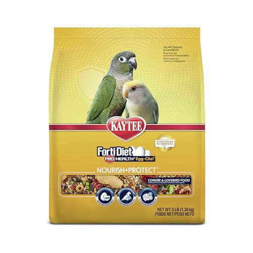 Kaytee Forti-Diet Pro Health Egg-Cite Pet Conure & Lovebird Food, 3 Pound