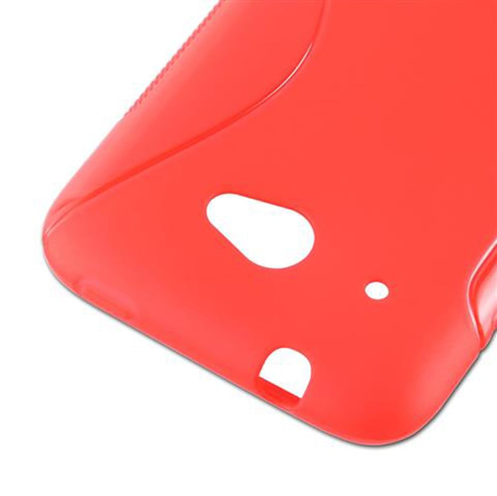 Cadorabo Custodia per HTC Desire 820 in FROSTY ROSSO - Rigida Cover