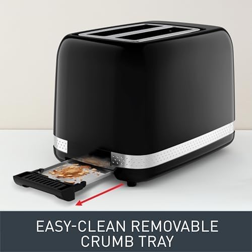T-Fal Tefal Black Collection 2-Slot Toaster, 7 Browning Levels thumbnail 5