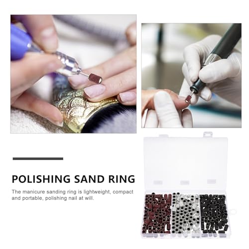 Set de 210 Anillos y Cabezas Abrasivas para Manicura miniatura 6