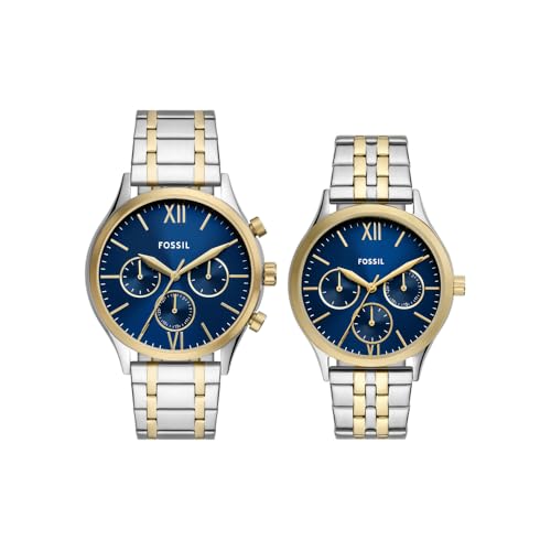 Image of Fossil Fenmore Multicolor Quartz Stainless Steel Watch BQ2900SET