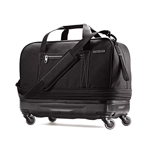 AMERICAN TOURISTER Hybrid Wheeled Extender Duffle, Black