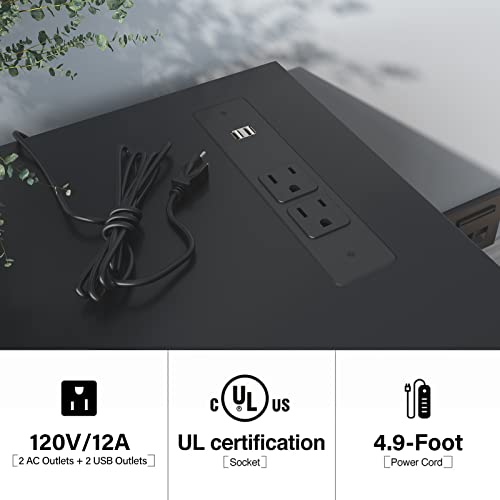 Antista Tv Stand, Deformable Tv Stand With Led Light & Power Outlets, Modern Entertainment Center With Storage Shelves For 55/60/65/70 Inch Tv, Gaming Media Console For Living Room, Black #TOP5