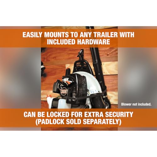 Image of Buyers Products LT20 Backpack Blowers Rack for Open and Enclosed Landscape Trailers, Made in the USA, Holds Landscaping Blowers, Landscape Trailer Accessories
