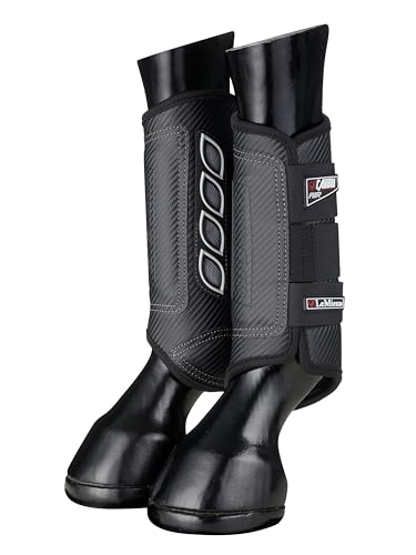 Bottes arrière Carbon Air XC LeMieux noir anti choc chaleur cheval