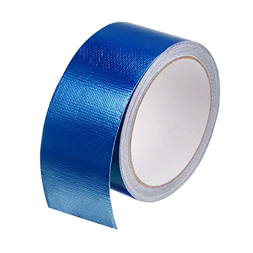 Image of HARFINGTON Tarpaulin Repair Tape, 2 inch x24.6ft Waterproof Rip Stop Patch and Tent Repair Tape for Tear Resistant Tent Greenhouse, Blue