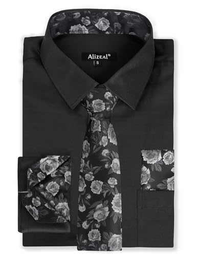 Image of Alizeal Mens 3 Pcs Long Sleeve Shirts Set