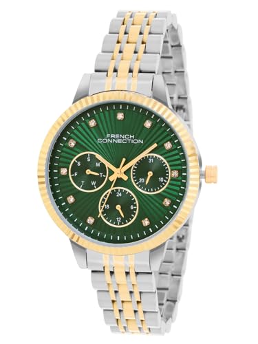 French Connection Analog Green Dial Womens Stainless Steel Watch-Fcn072Tm (B0D78PKYKG) Amazon Price History, Amazon Price Tracker