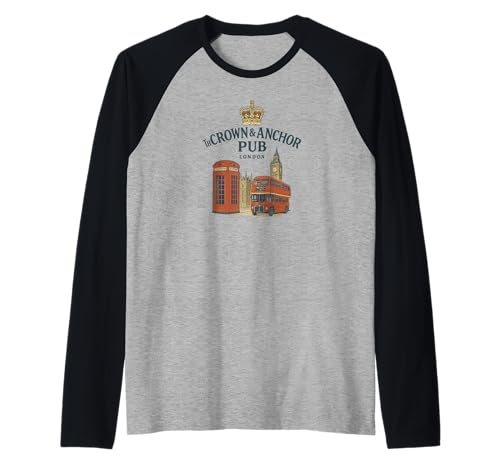 The Crown and Anchor Pub Raglan Baseball Tee