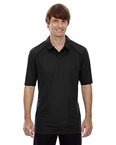 North End Sport Men's Performance Piqué Polo Shirt, XL, BLACK 703