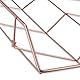 Relaxdays Briefablage, 2er Set, Metall, Dokumentenablage, HBT: 5,5 x 26 x 31,5 cm, Büro Schreibtischablage, roségold