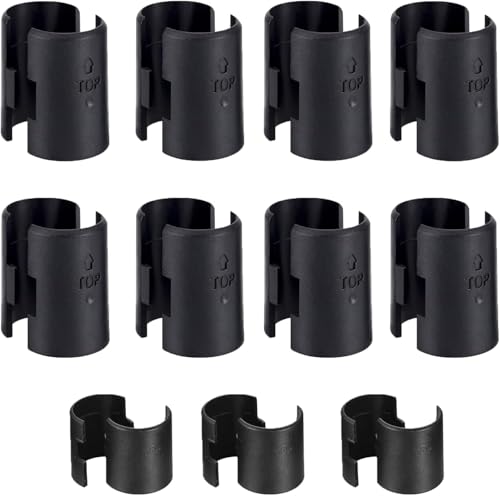 Image of Shelf Lock Clip, 25 Pairs (50 Pcs) 0.73 Inches Wire Shelving Lock Clips Post Shelvings Sleeves Replacements for Wire Shelving