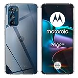 TUTUO Coque Compatible avec Motorola Edge 30 5G Coque, Transparente Anti-Scratch Souple TPU en Silicone Case Protection, [Ultra-Mince] Shock-Absorption Etui Housse - [Transparent]