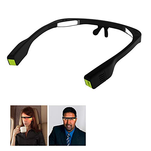 Preisvergleich Produktbild Intelligente Lichttherapiebrillen, Lichttherapiebrillen für verbesserten Schlaf, sonnenberuhigende Lichttherapie und Aromatherapie 2-in-1-Brillen so effektiv wie 10000 LUX Bright Light Therapy.