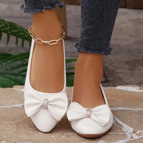 Zapatos planos con lazo para mujer: comodidad sin cordones y cuero elegante para caminar 3