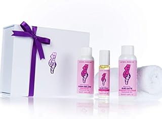 Motherlylove PREPARE FOR BIRTH Gift Box - Original Gift for Mums to Be - 100% Natural Omega Essential Oils: Perineum Oil, Labour Massage Oil, Pulse Point - Created by an Expert Midwife - Made in UK